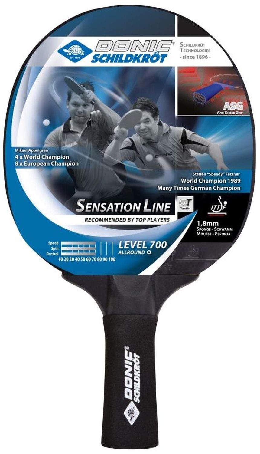 Donic-Schildkröt Tischtennisschläger Sensation Line 700, Tischtennis Schläger Racket Table Tennis Bat