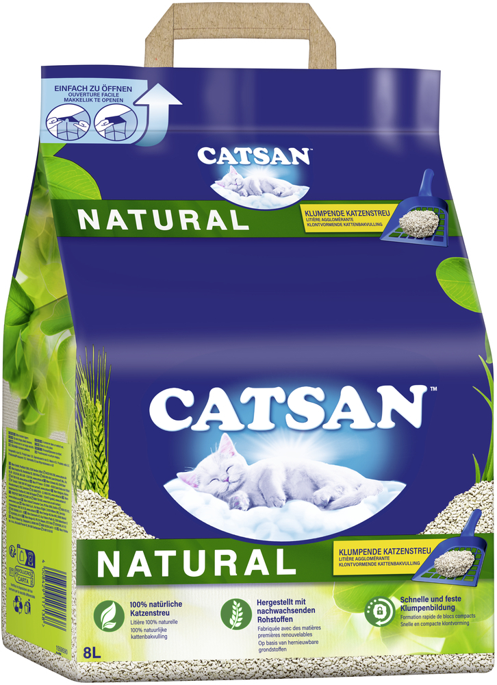 CATSAN Katzenstreu CATSAN Natural Klumpstreu 8 l