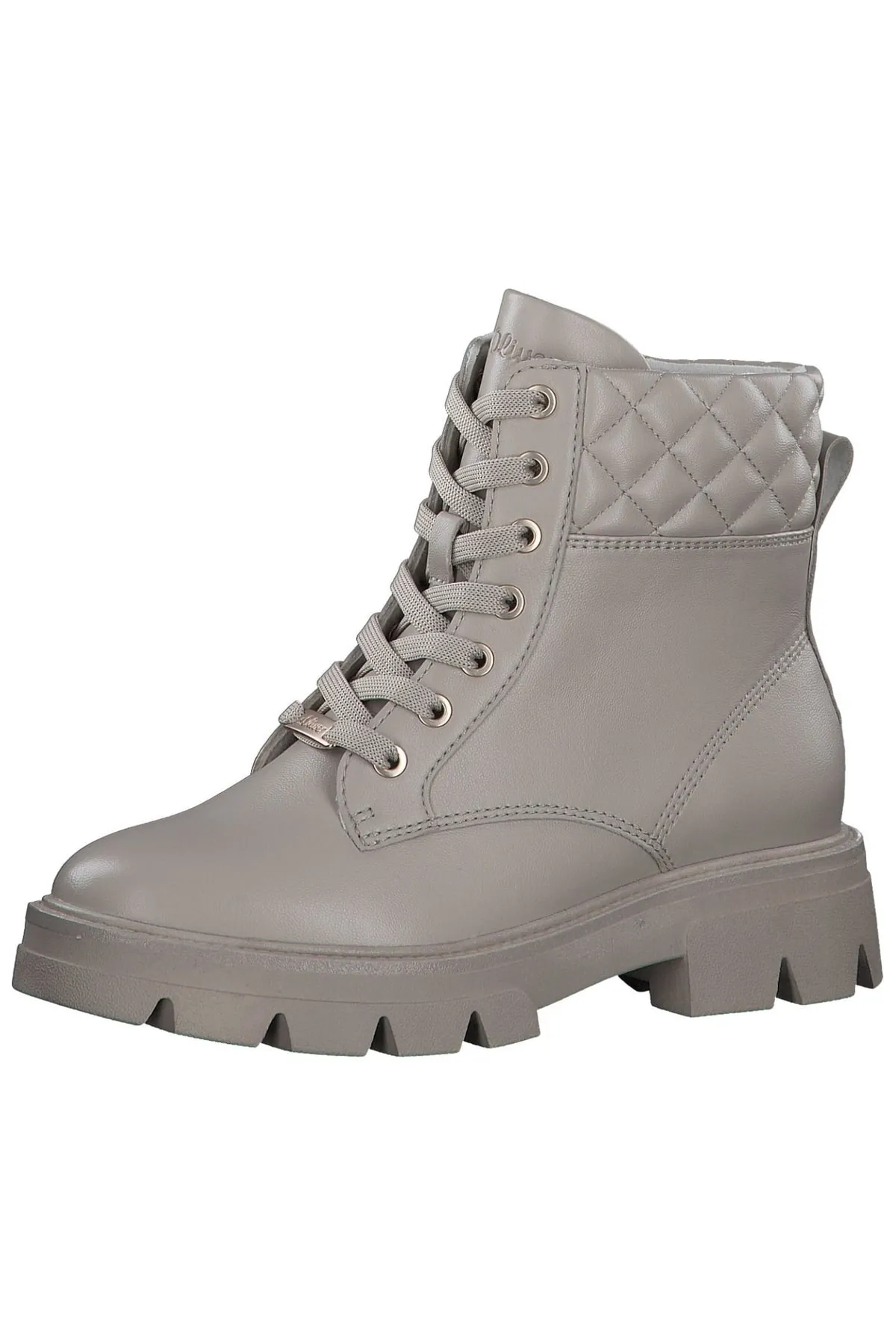 s.Oliver  Stiefelette - Beige - Blockabsatz