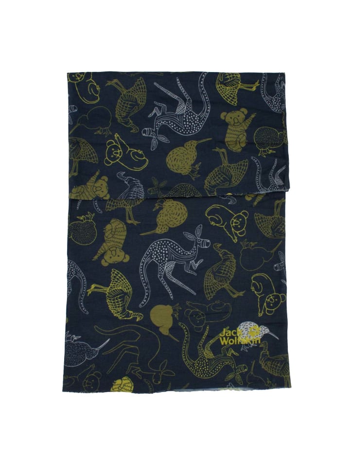 Jack Wolfskin Accessoires Print Headgear Tube in Blau günstig kaufen onesize