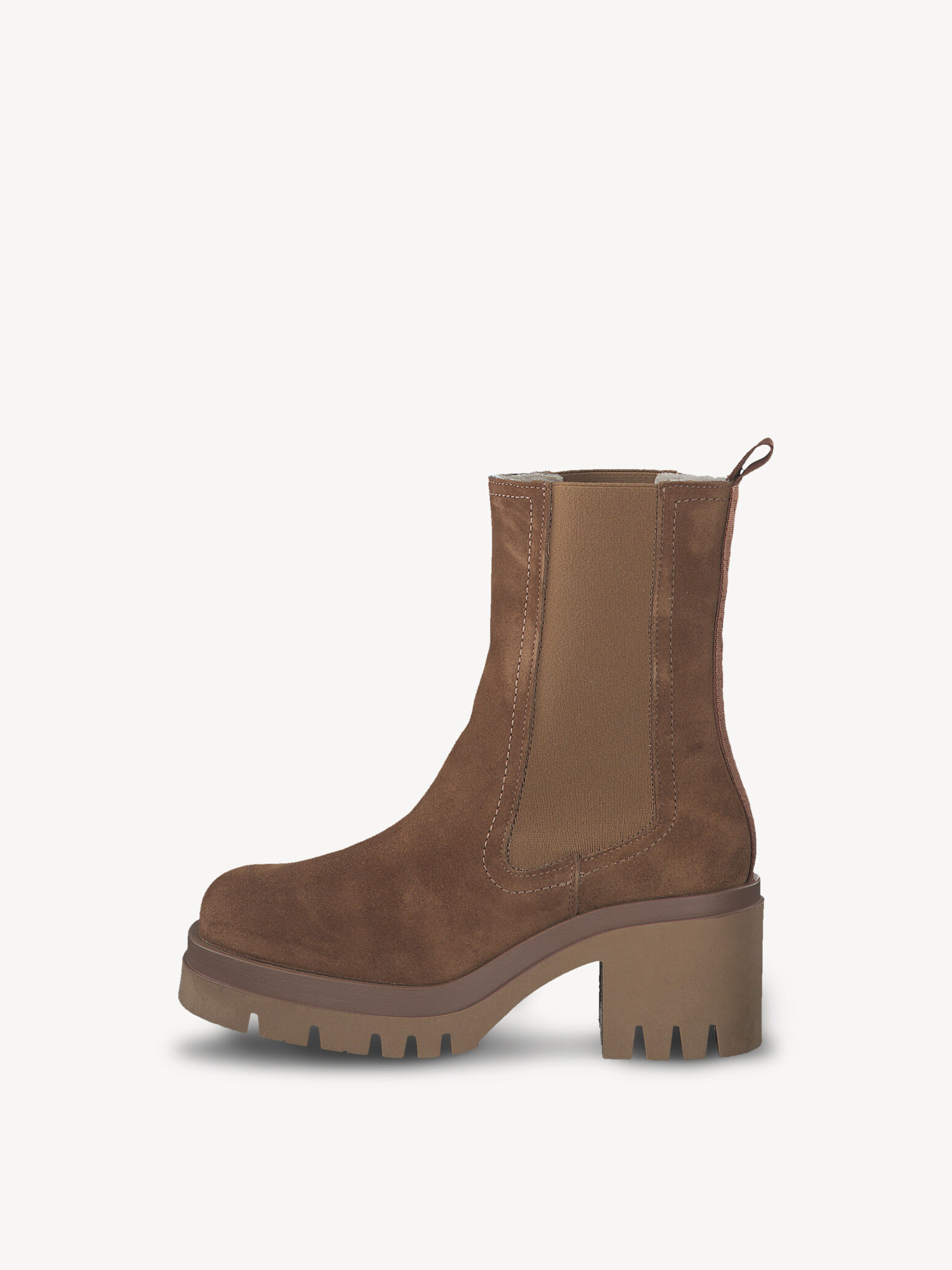 Bottine Chelsea en cuir - marron
