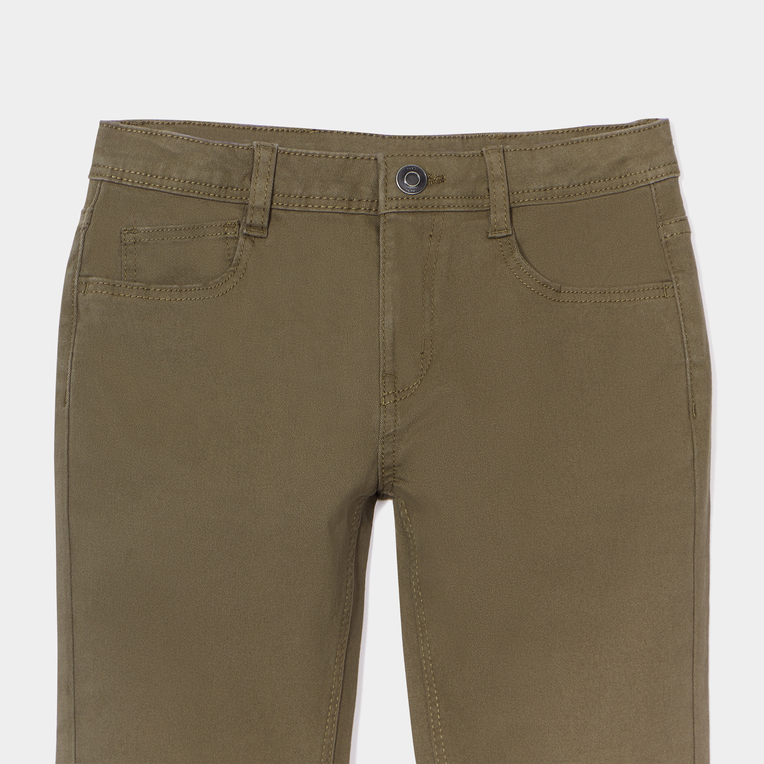 Pantalon regular vert kaki garçon | La Halle