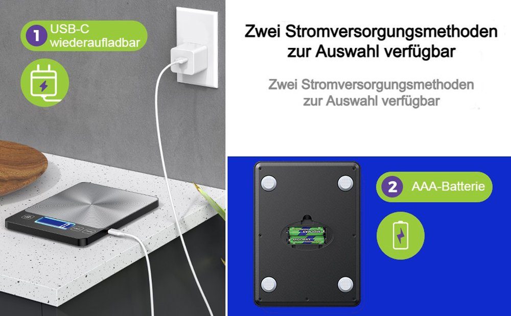 EL.M Küchenwaage K90H, (Packung)
