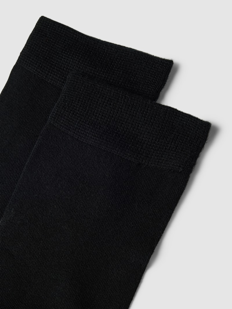 Socken mit Label-Detail Modell 'SILKY FEEL' in schwarz