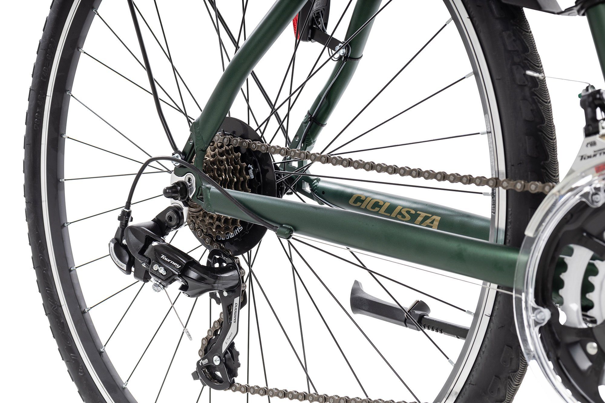 Ciclista Crossrad All Road, 21 Gang Shimano Tourney 21 Schaltwerk, Kettenschaltung, Crossbike 28 Zoll grün