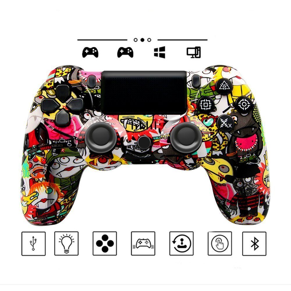 Tadow Wireless Gamepad, Controller, für PS4, Bluetooth PlayStation 4-Controller
