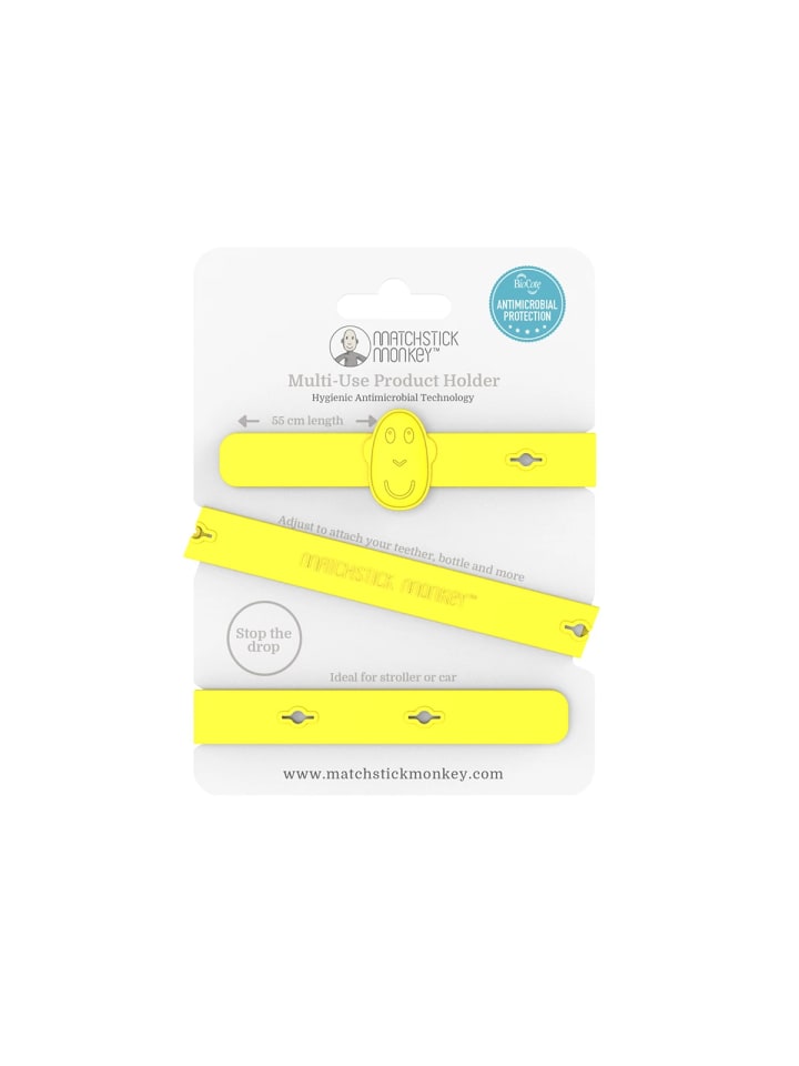MATCHSTICK MONKEY Matchstick Monkey Halteband zur Befestigung an Kinderwagen, Autositz, Stuhl gelb günstig kaufen onesize