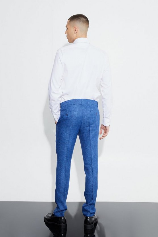 Skinny Anzughose mit Print