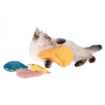 Katzenspielzeug Dino