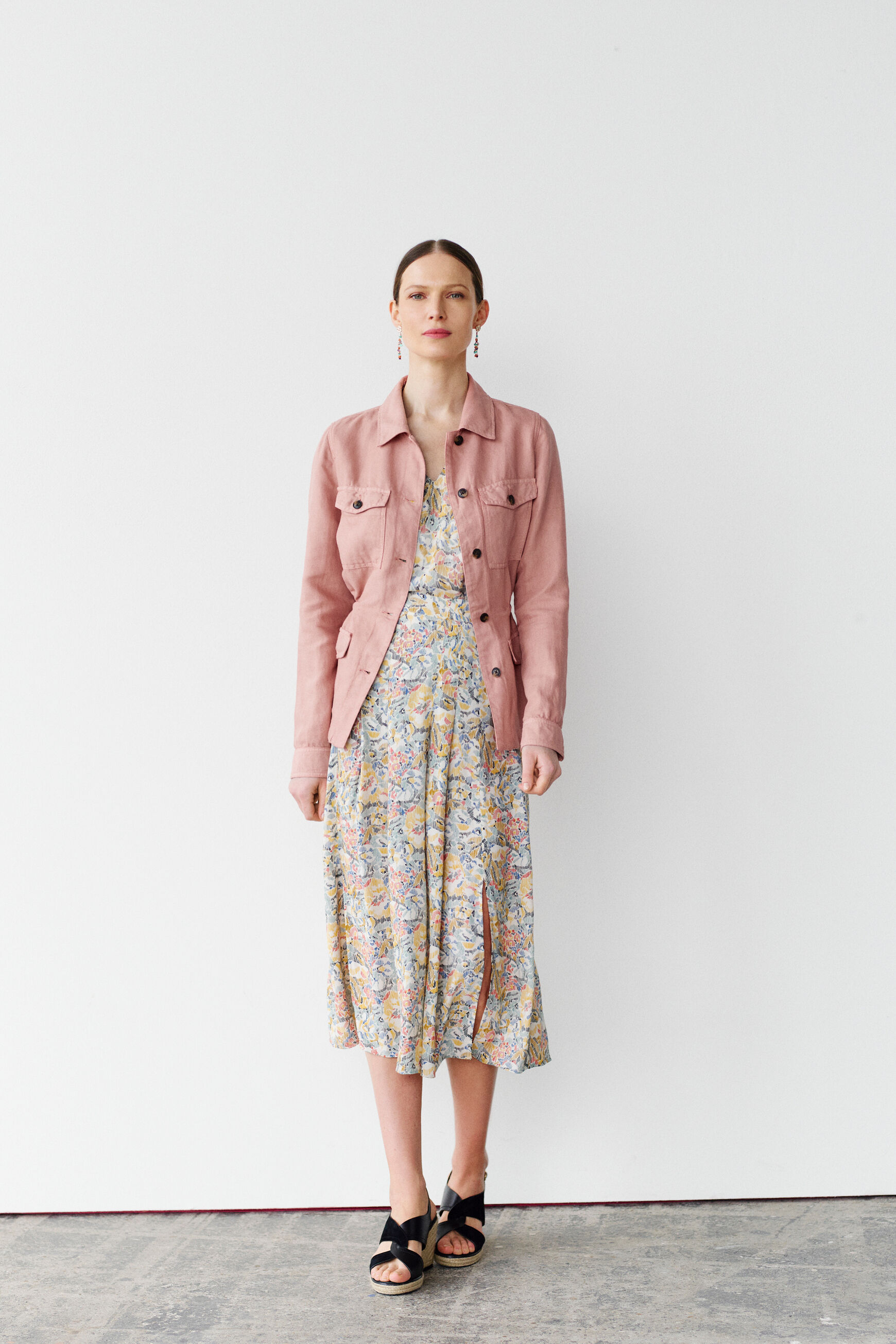 veste grace b orange clair femme