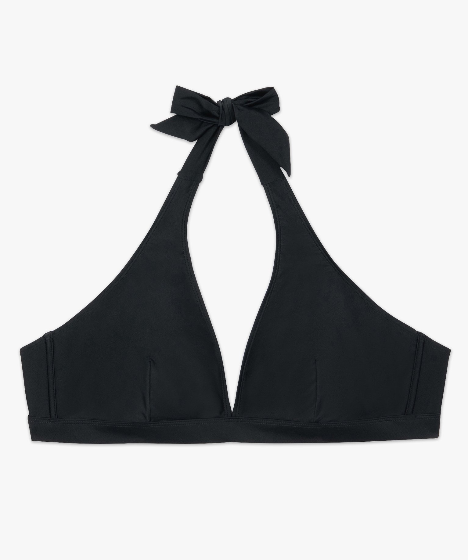 Haut de maillot de bain femme grande taille triangle foulard noir | GEMO