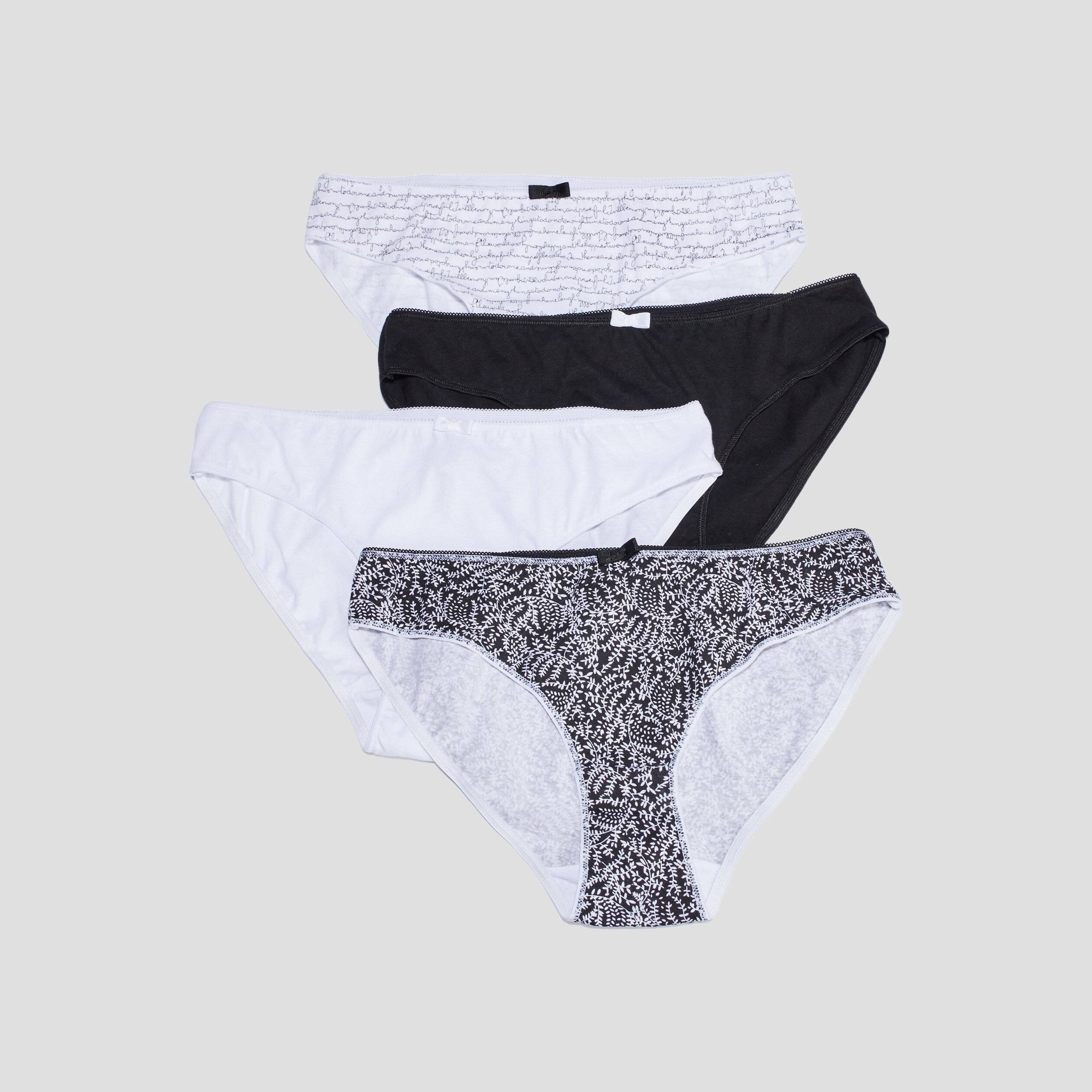 Lot 3+1 culottes noir femme | La Halle