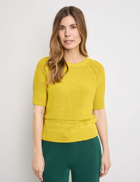 Kurzarmpullover aus Sommerstrick