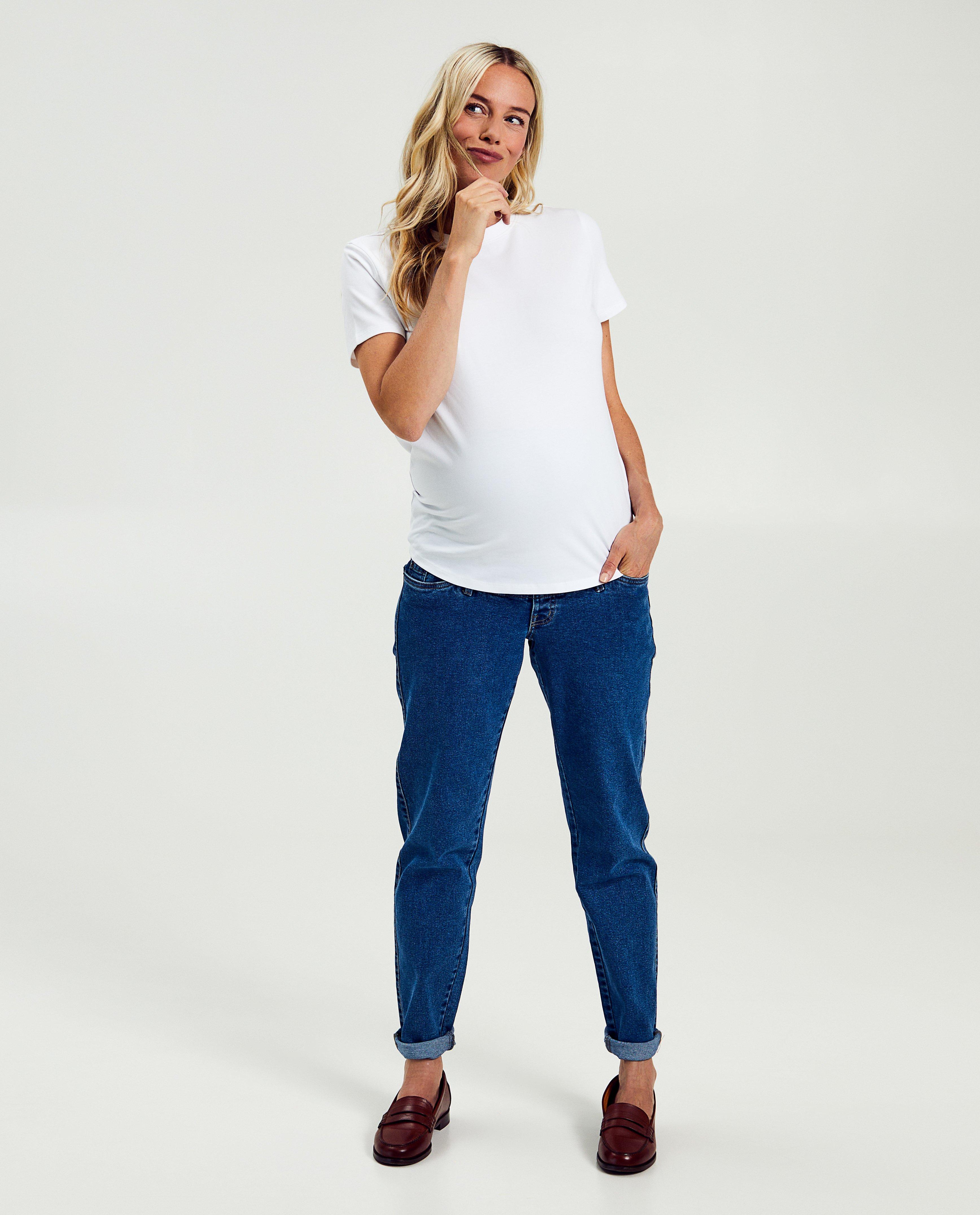 Tricou maternitate Atelier Maman White, alb