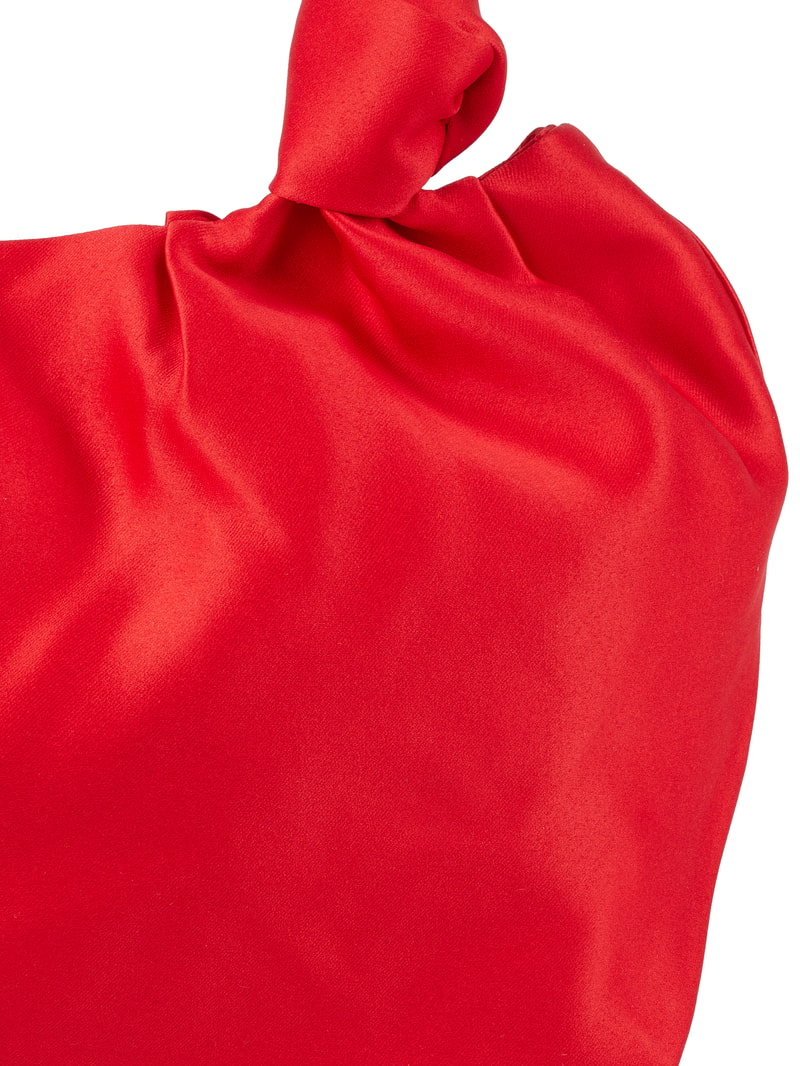 Beuteltasche aus Satin Modell 'Halo Ophelia' in rot