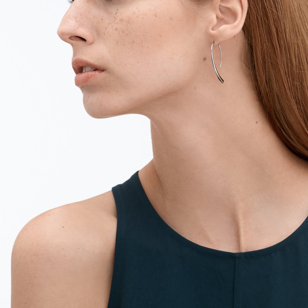 Skagen Créoles Acier inoxydable Boucles d'oreilles