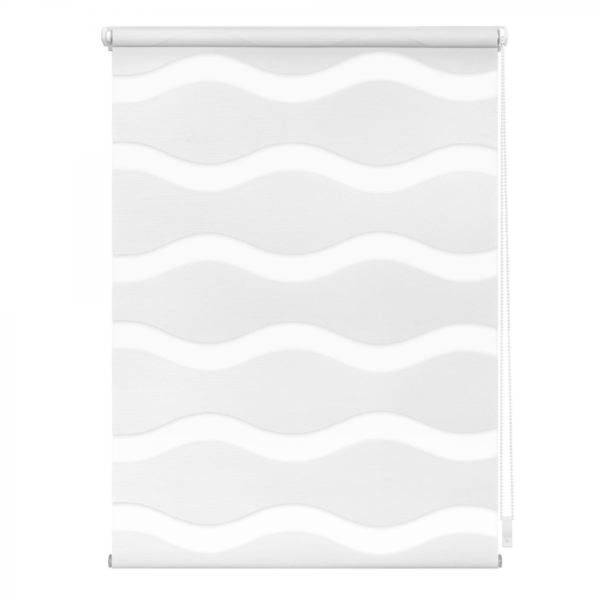 Lichtblick Duo Rollo Welle Klemmfix, ohne Bohren, Weiß, 110 cm x 150 cm (B x L)