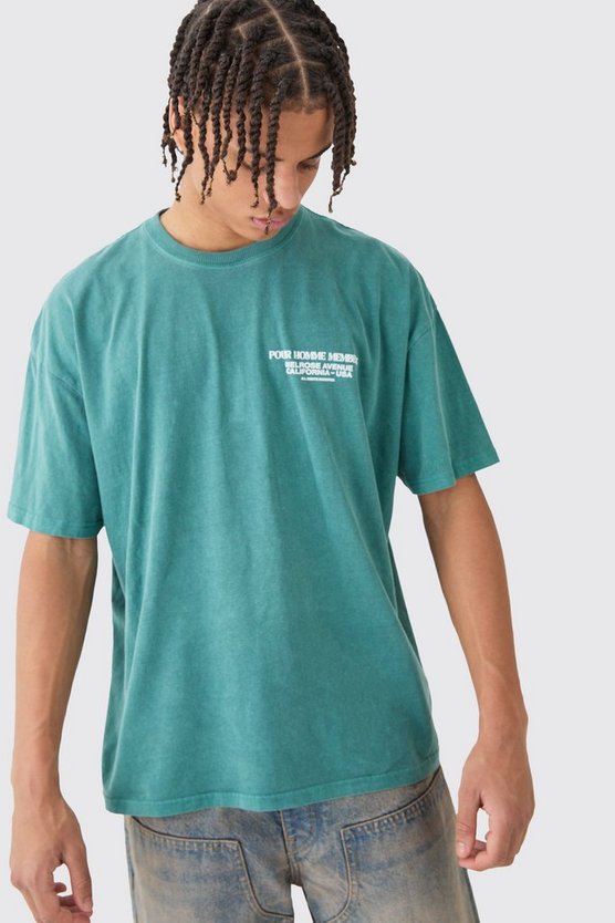 Kastiges Oversize T-Shirt mit Print