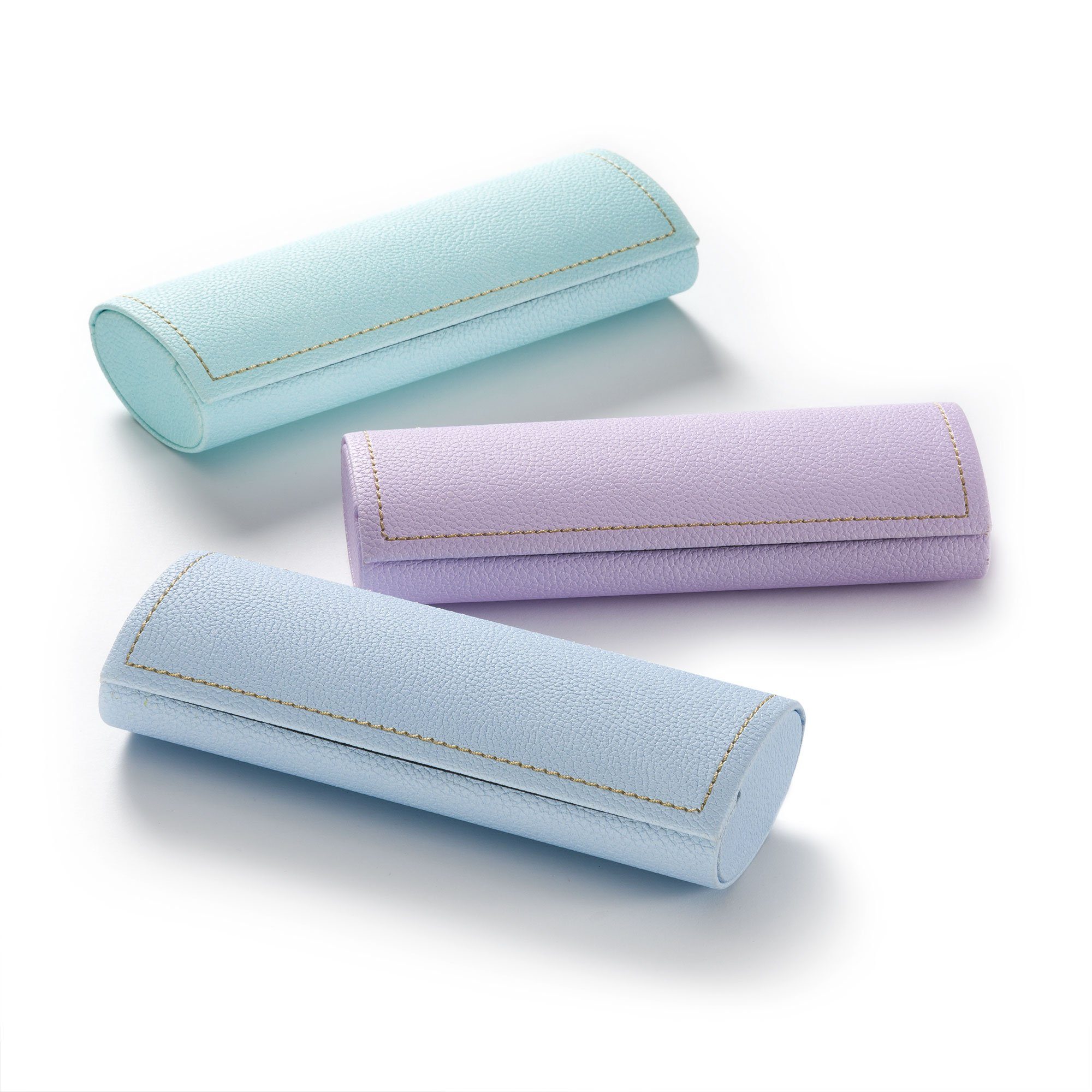 FEFI Brillenetui Hardcase: “PASTELL”, Set aus 1 Etui + hochwertigem Mikrofasertuch