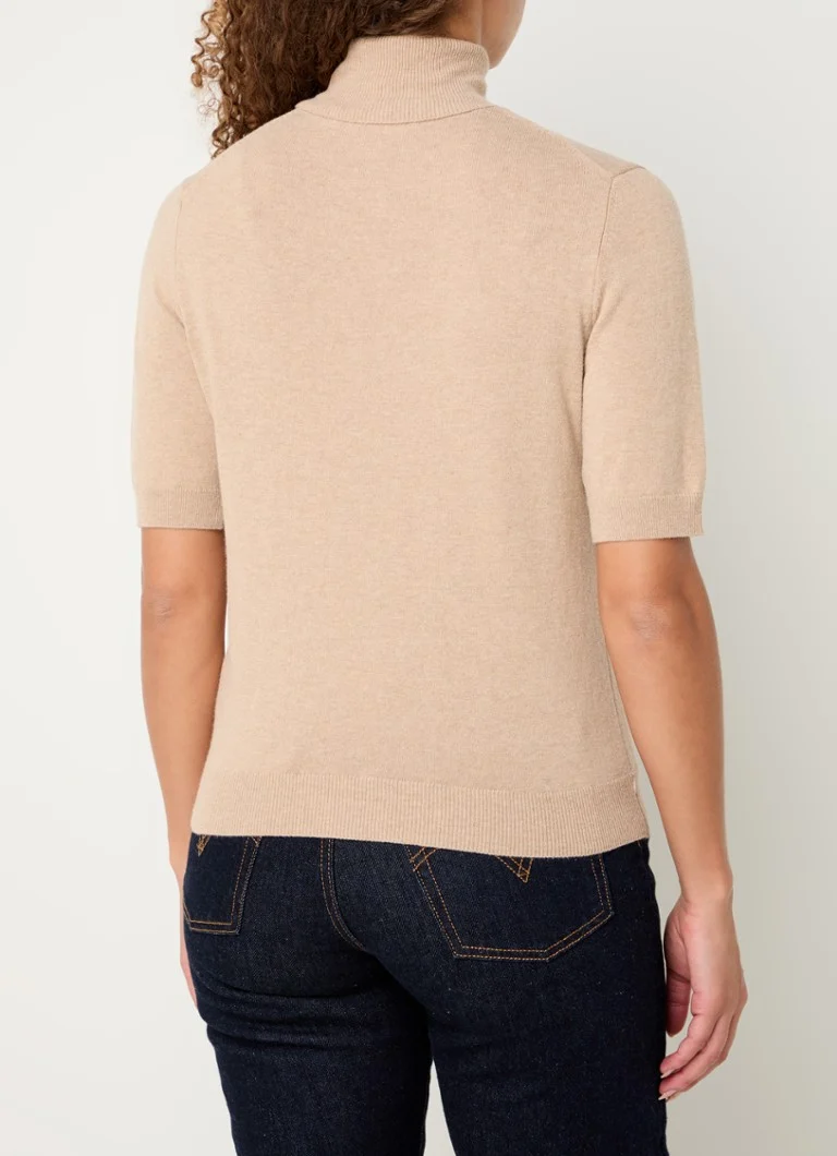 Benetton Fine-knit top in cashmere blend