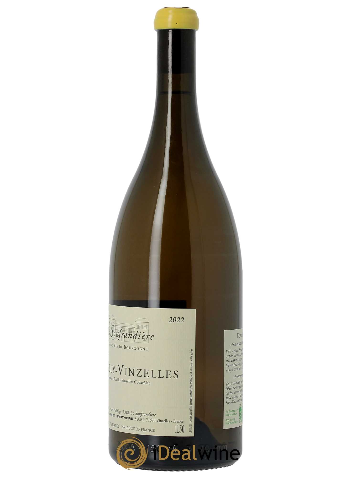 Pouilly-Vinzelles La Soufrandière - Bret Brothers  2022 - Lot de 1 Magnum