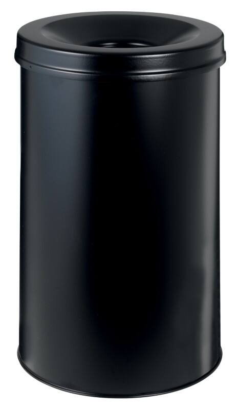 DURABLE Papierkorb Schwarz 30L Metall 492 cm x 49,2 cm