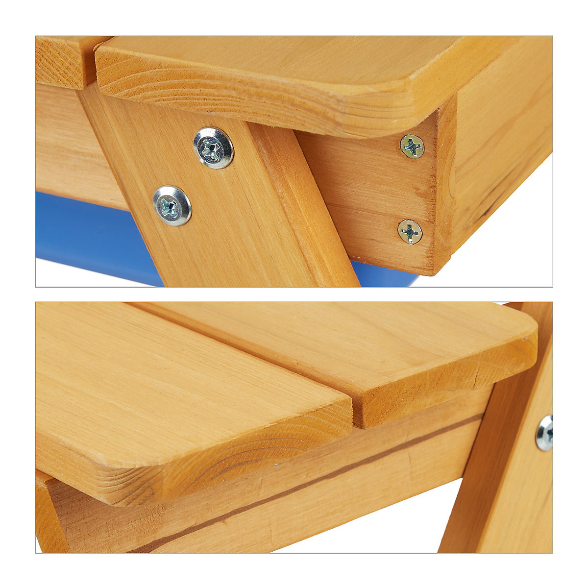 Kindersitzgruppe Holz mit Schirm