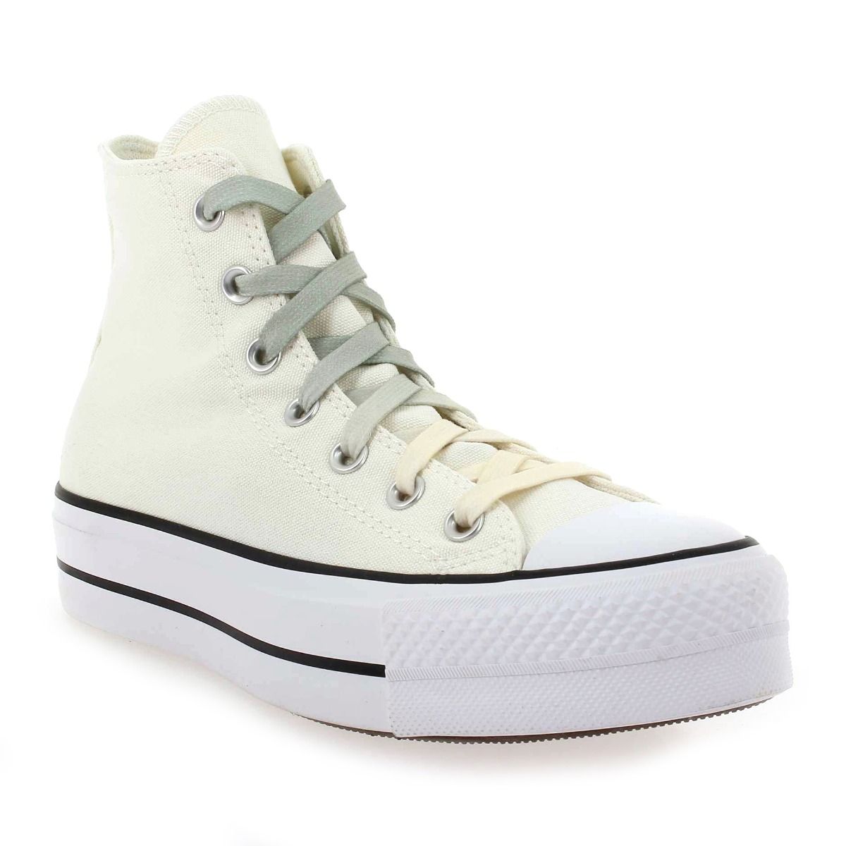 Converse  CHUCK TAYLOR ALL STAR LIFT OMBRÉ LACED P - Écru Kaki