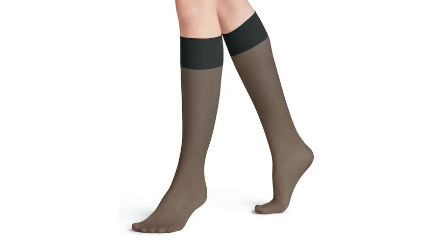 FALKE Damen Kniestrümpfe Pure Matt 20 DEN black