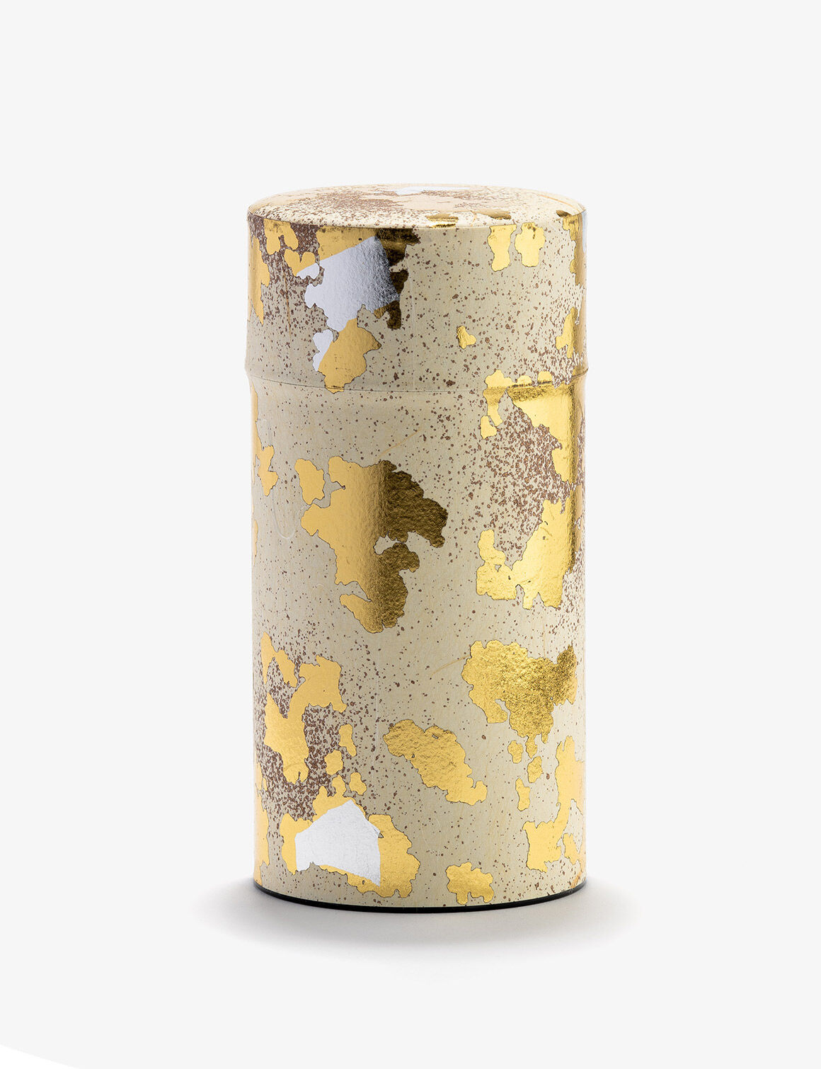 TAIYO  Boîte à thé papier Washi ivoire et or 150g