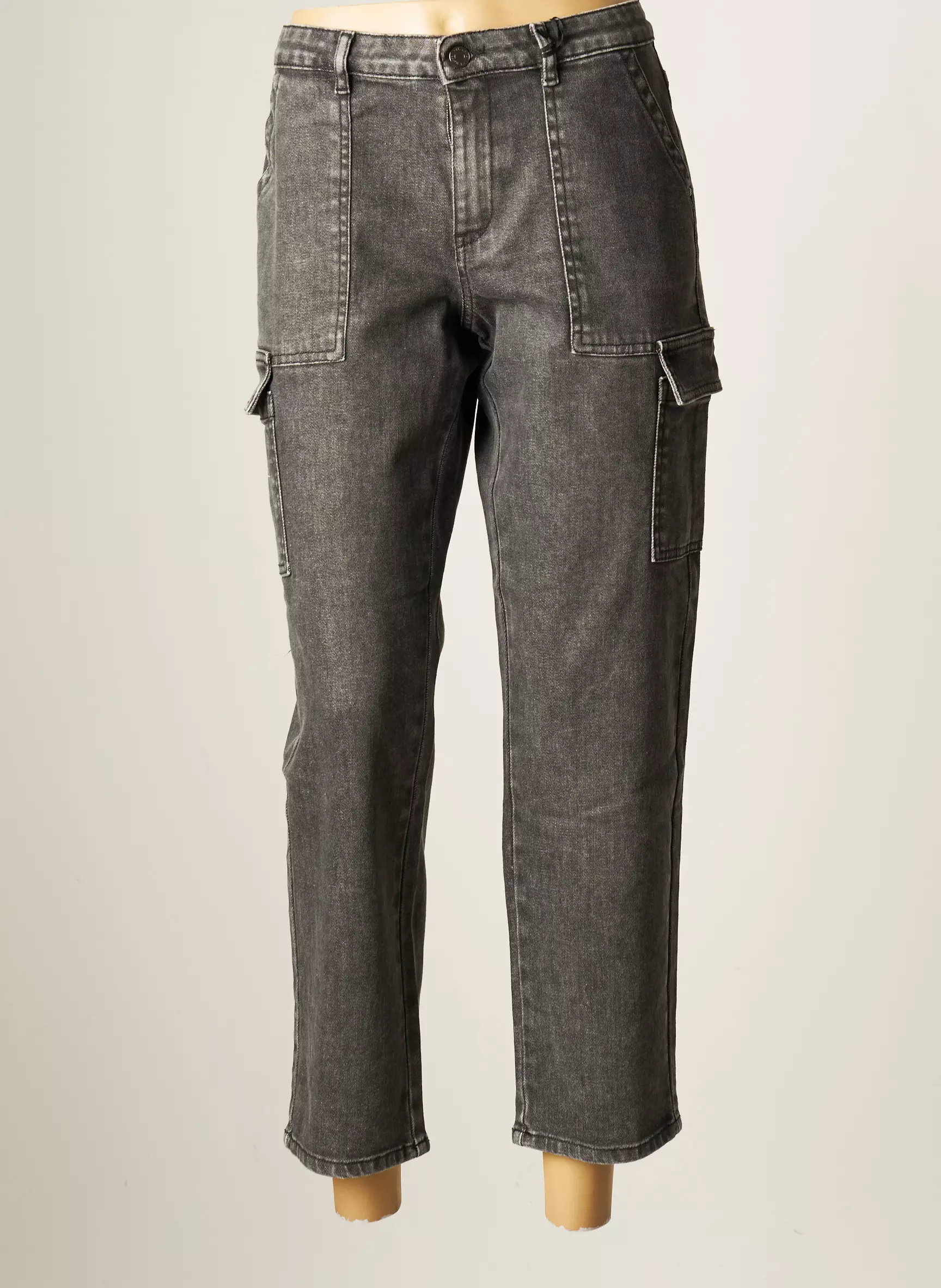 Ikks Jeans Boyfriend Femme couleur gris