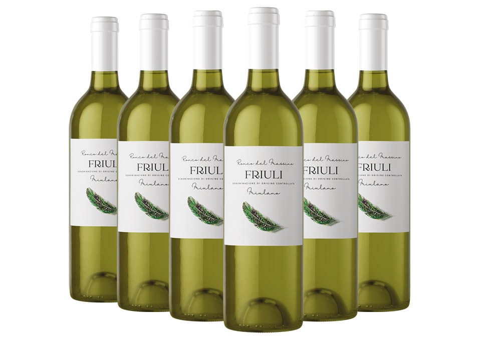 Friuli DOC Friulano 2022 Ronco del Frassino 6 bouteilles de 0,75 ℓ