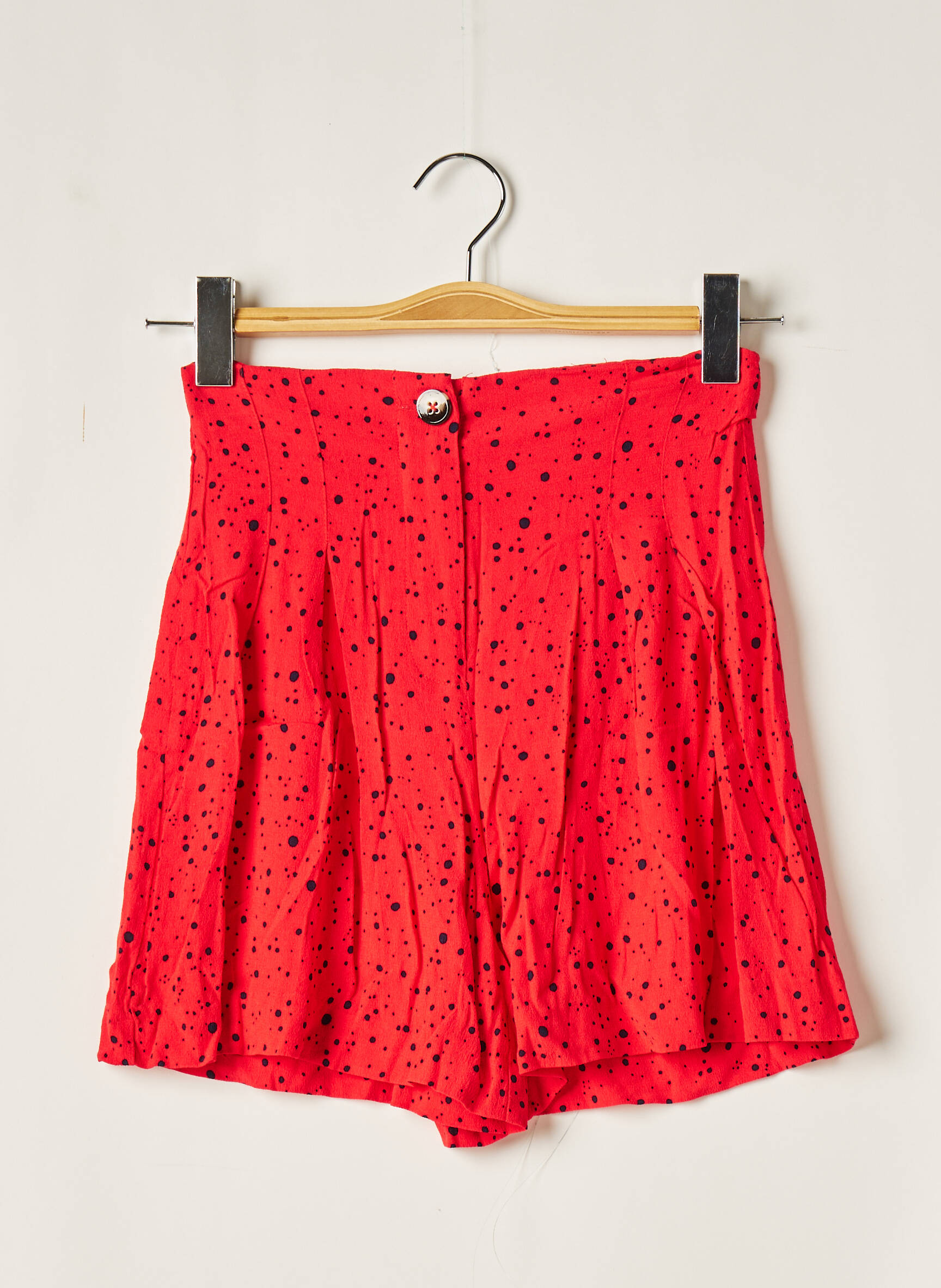 Zara Shorts 1 Femme couleur rouge