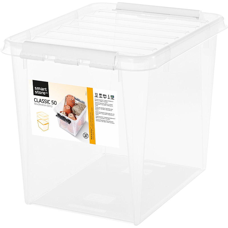 Smartstore Oppbevaringsboks SmartStore™ m/lokk 52 liter Home L50 x B39 x H41 cm
