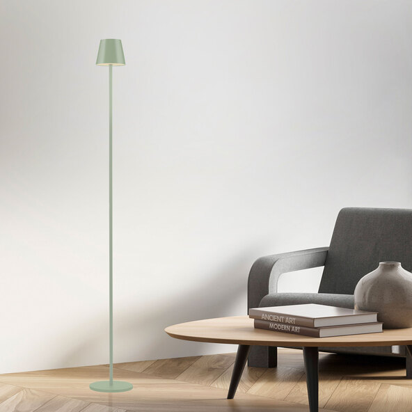 LED-Akku-Stehleuchte Buria, grün