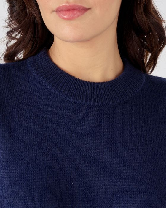 Pull col rond maille jersey