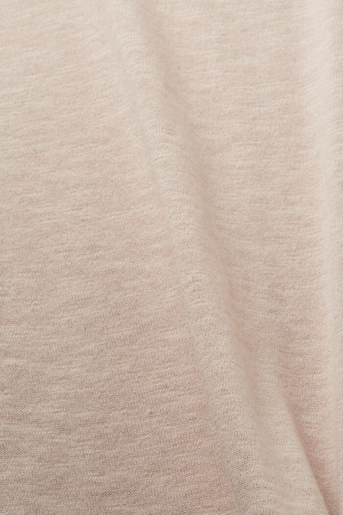 Rundhals Pullover, Baumwoll-Leinenmix