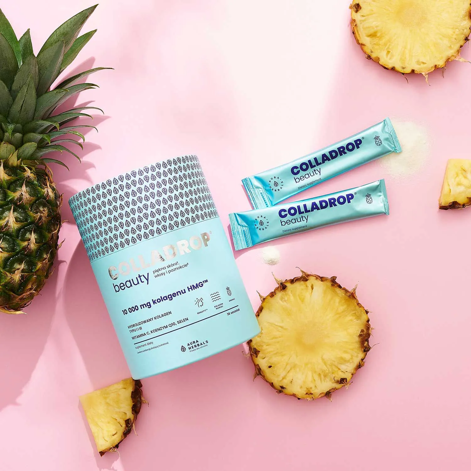 Colladrop Beauty Collagen HMG 10000 mg φακελάκια ανανά