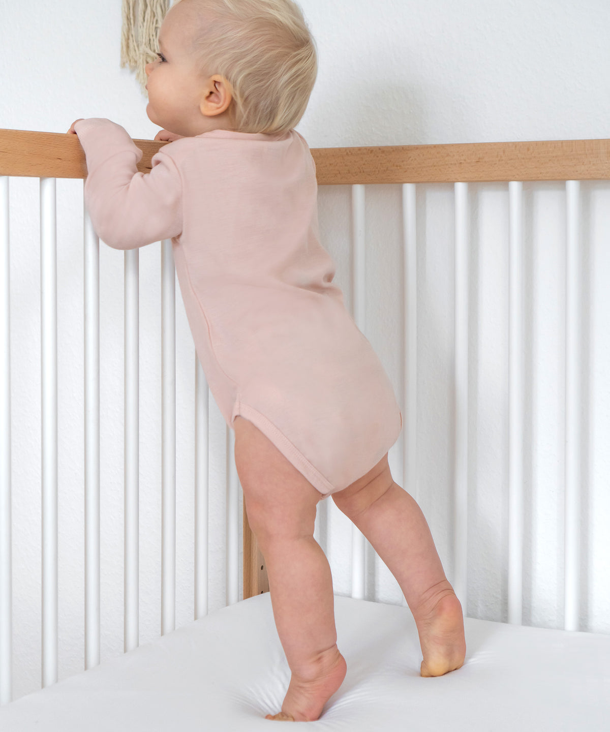 Wolle-Seide Langarm-Body