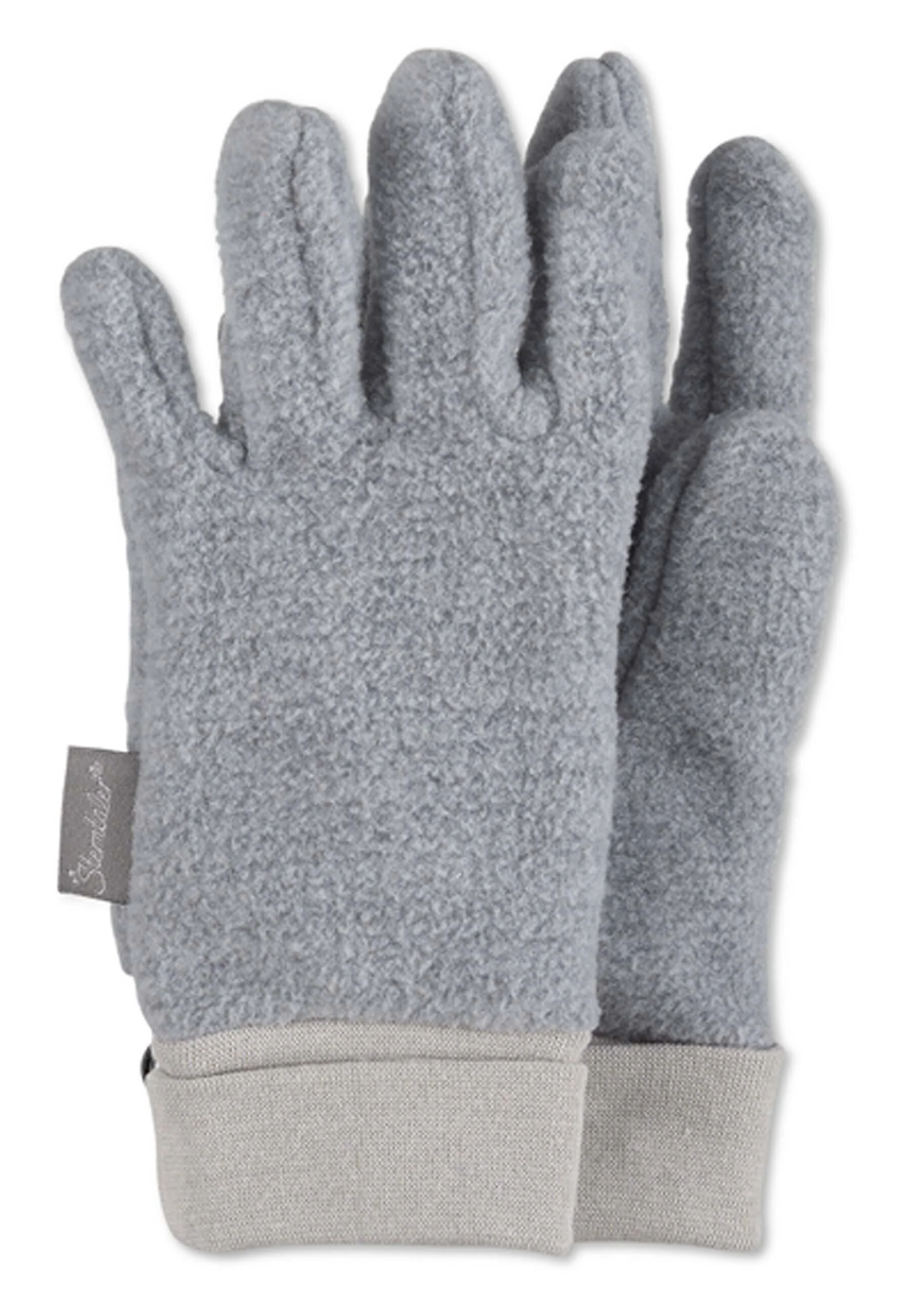 Fingerhandschuh aus Microfleece melange (recycelt)