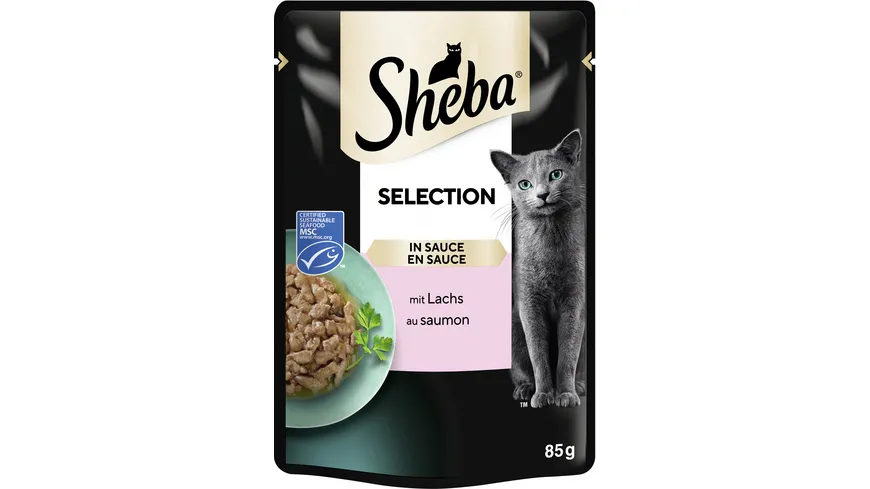 Sheba Selection in Sauce mit Lachs 85 g