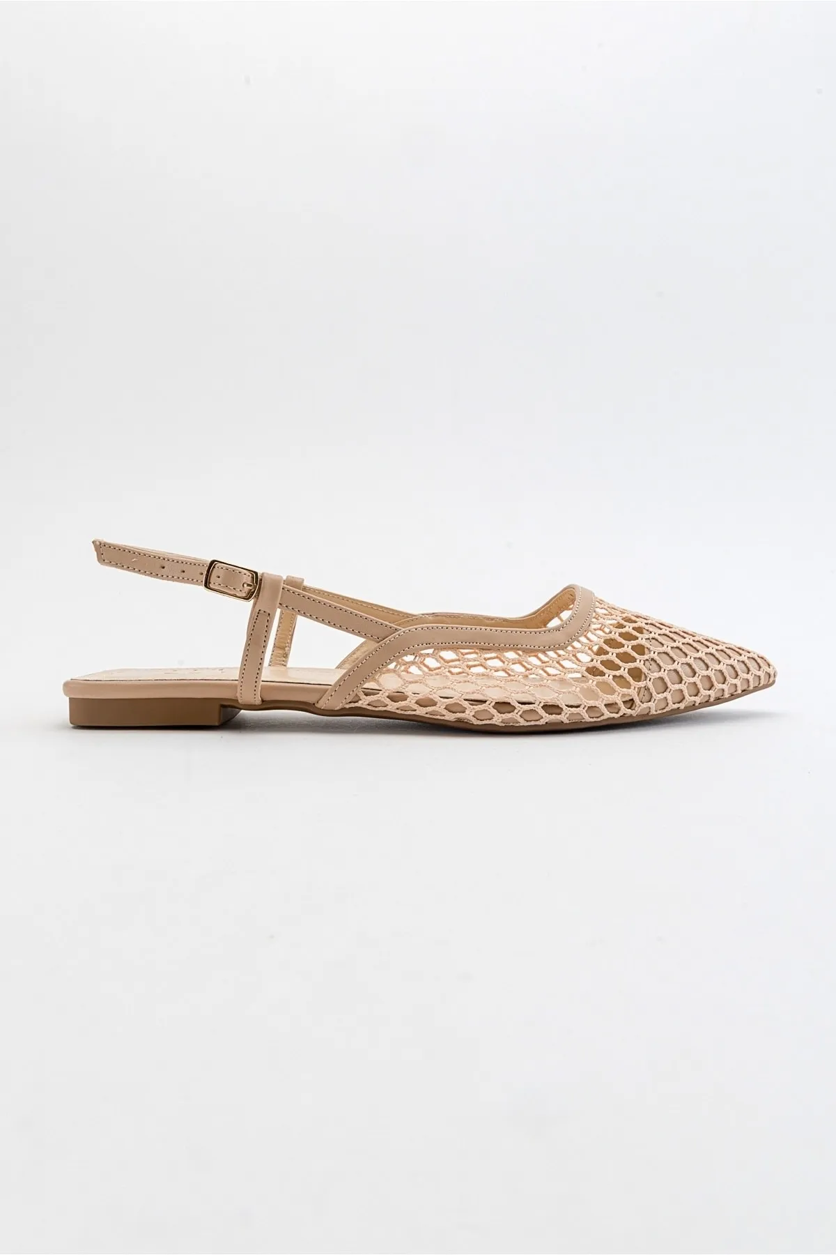 LuviShoes  Brace Beige Skin Damensandalen