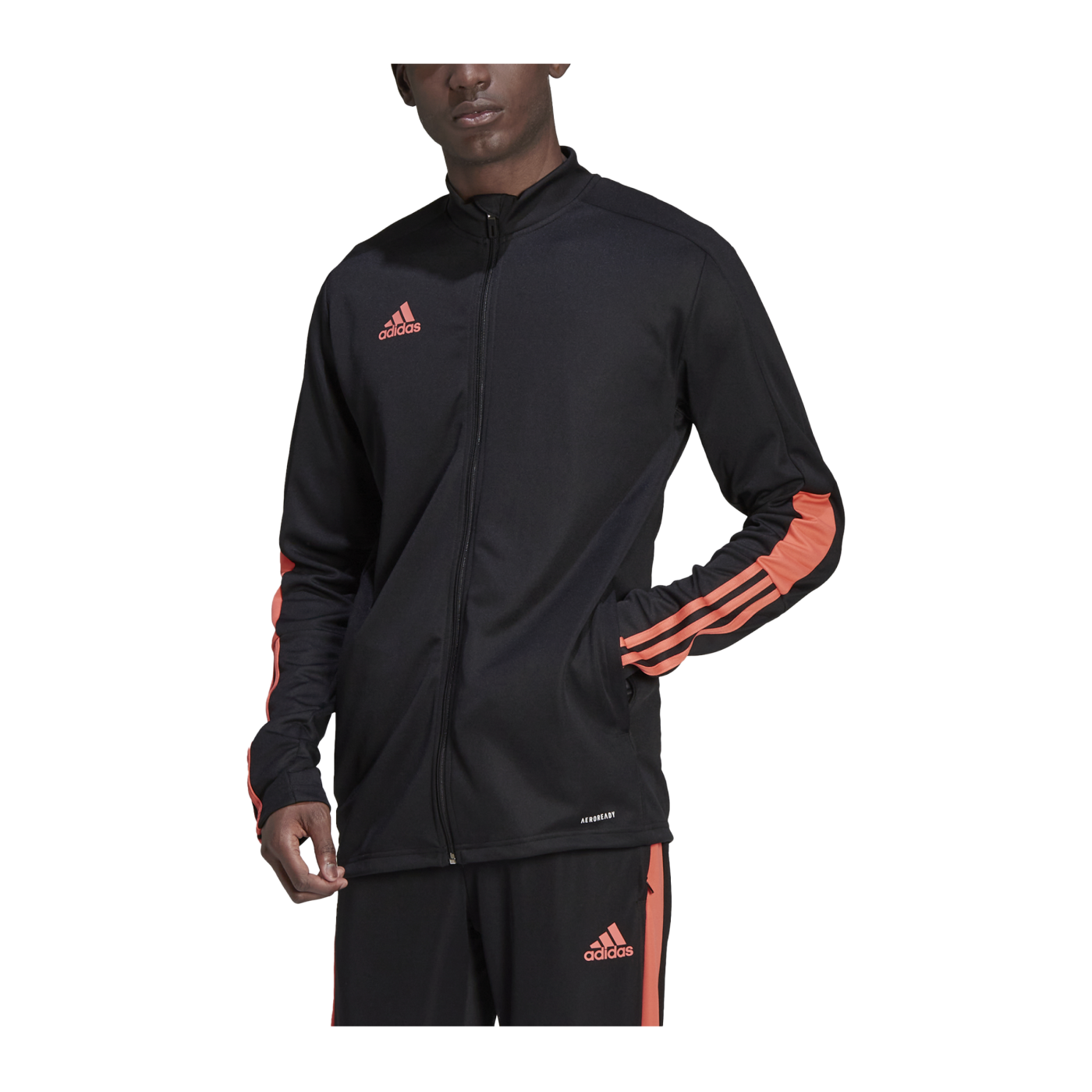 adidas Tiro Essentials Trainingsjacke Schwarz