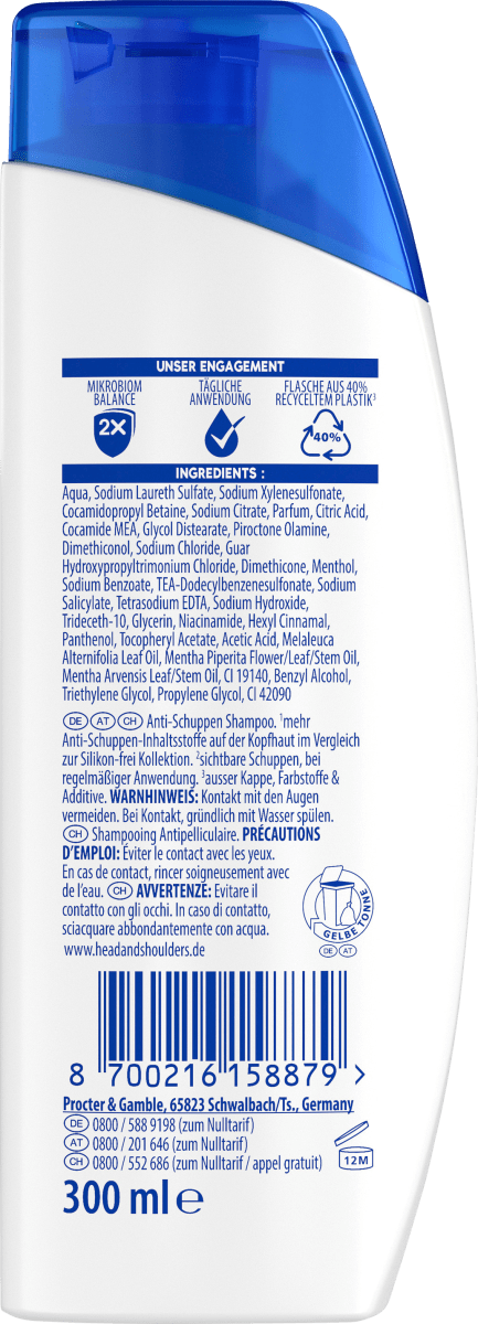 Shampoo Anti-Schuppen mit Teebaum Öl, 300 ml
