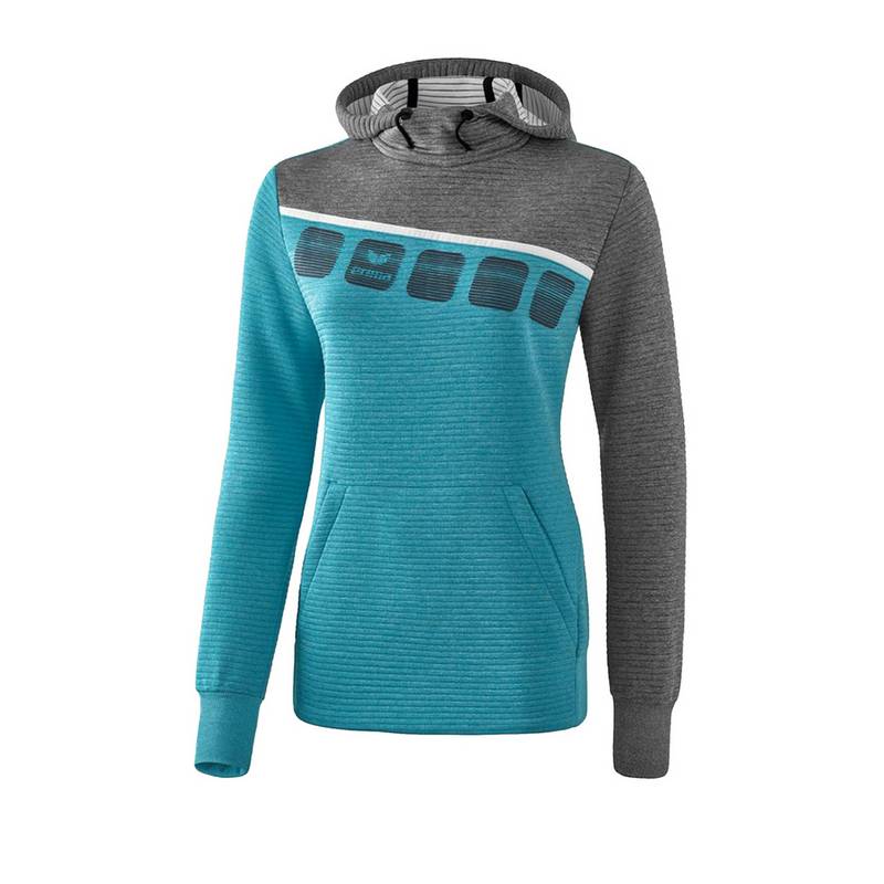 Erima 5-C Kapuzensweat Damen Funktionssweatshirt Damen