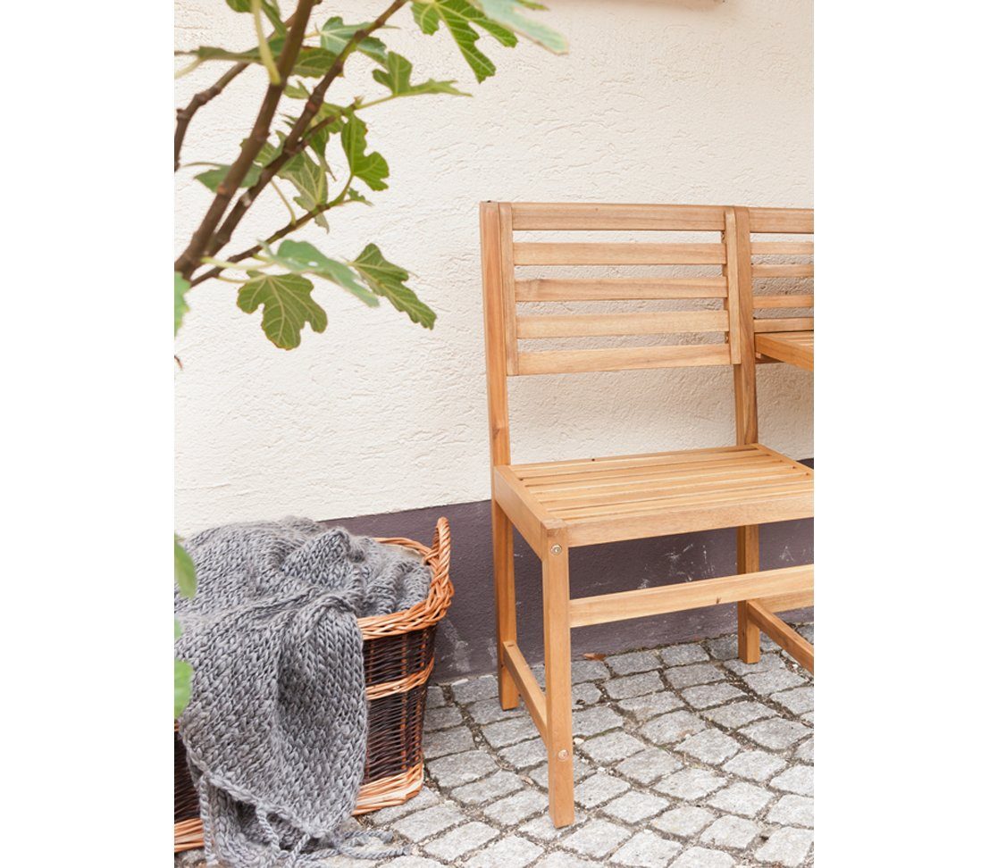 Dehner Weidenkorb Kaminkorb, mit Jute/Tragegriffen, 60 x 40 x 47 cm, Korb für Kaminholz, schützt vor Schmutz, vielseitig