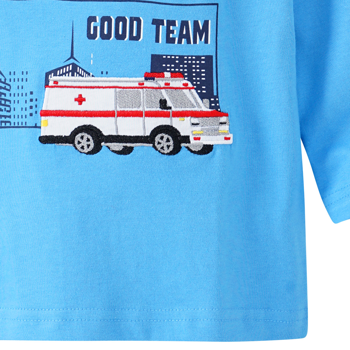 Jungen Langarmshirt mit Fahrzeug-Motiv