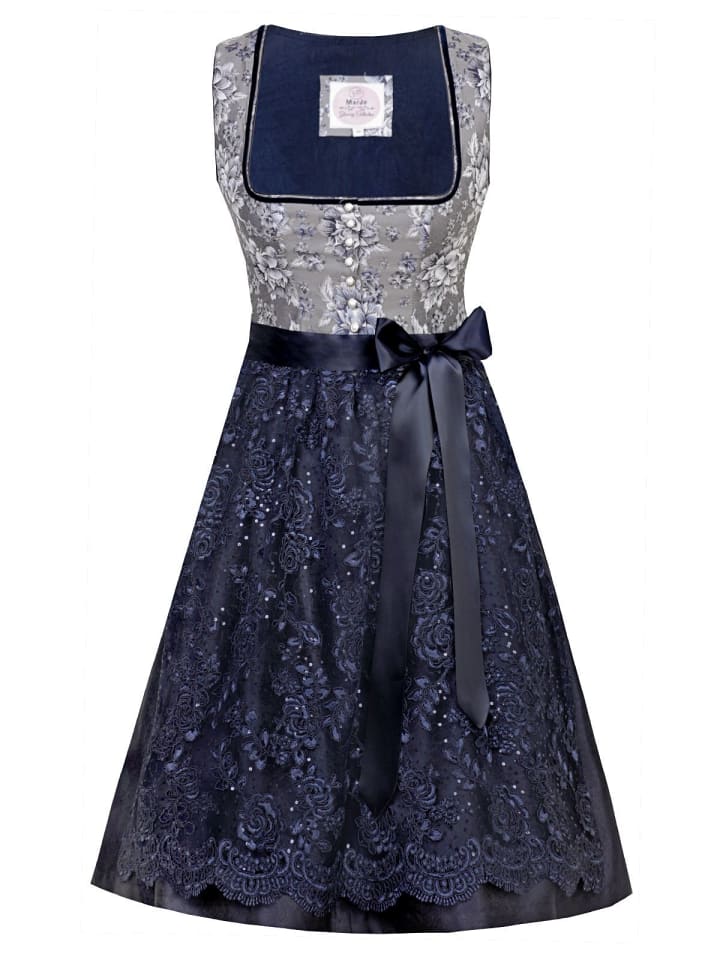 MarJo Midi Dirndl RITA in blau günstig kaufen 38