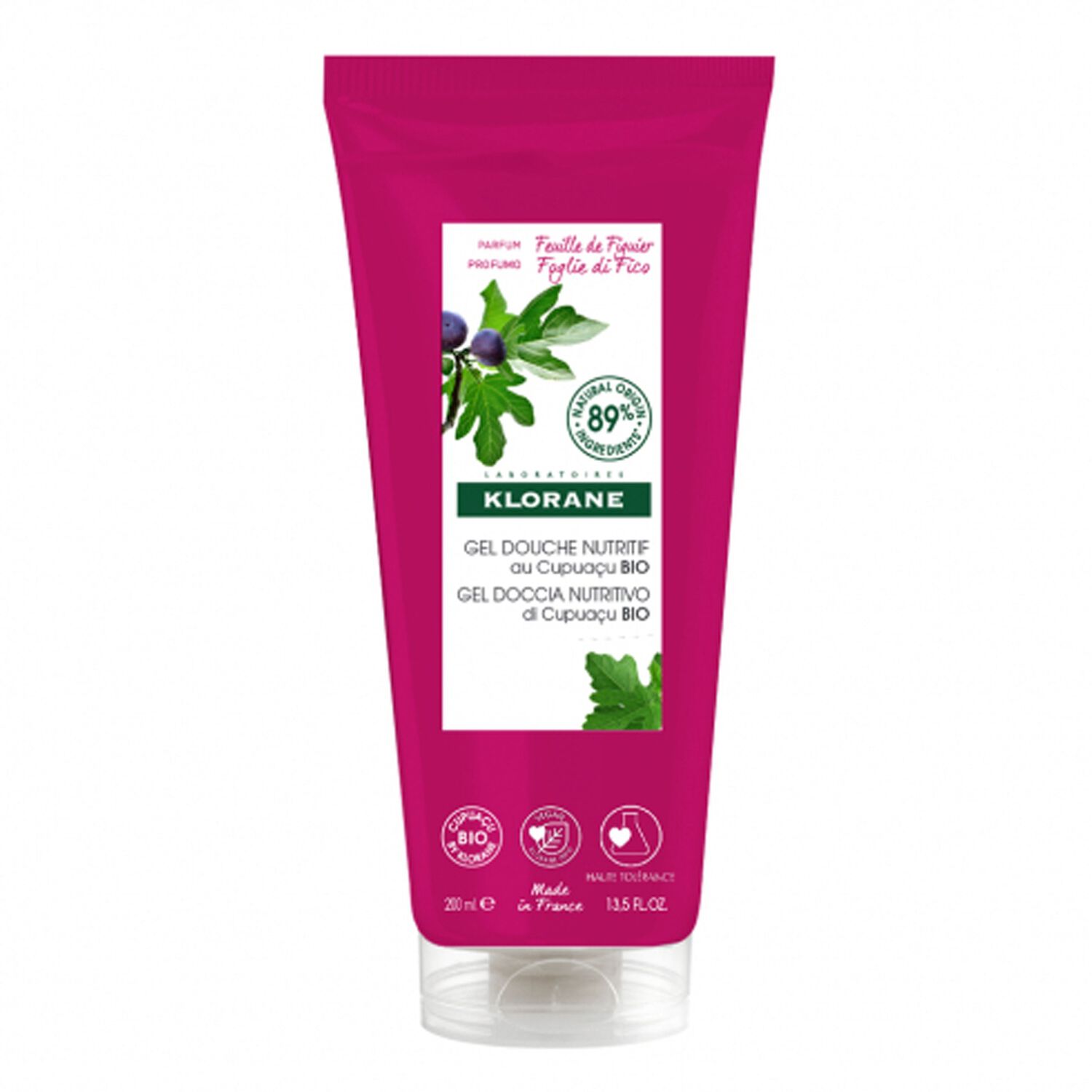 Klorane Gel Douche Feuille de Figuier Bio - 200 ml