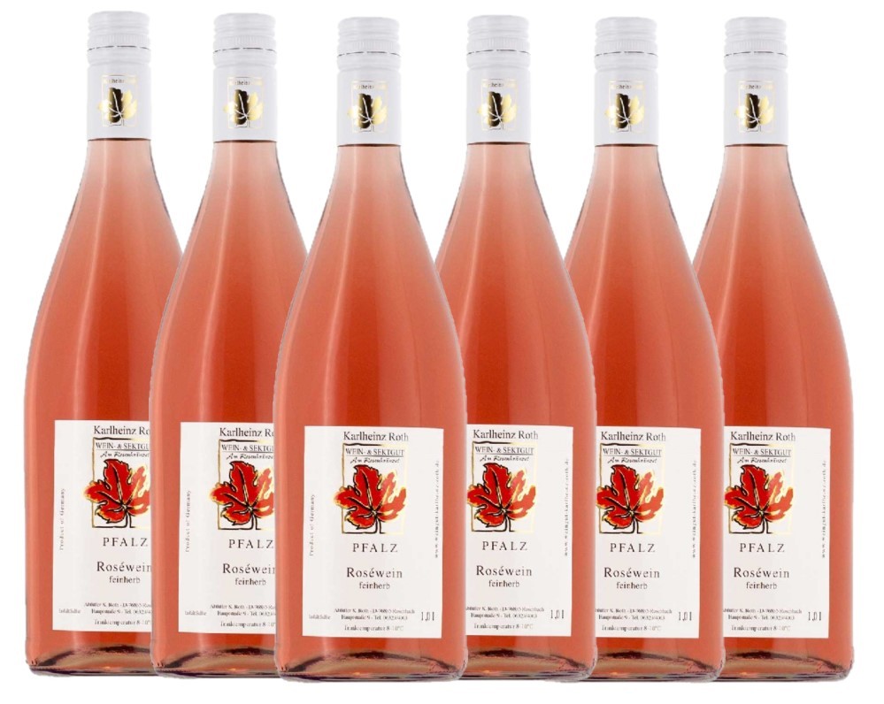 Wein- & Sektgut Karlheinz Roth Weingut Karlheinz Roth Roséwein QbA feinherb 2023 - 6er Karton